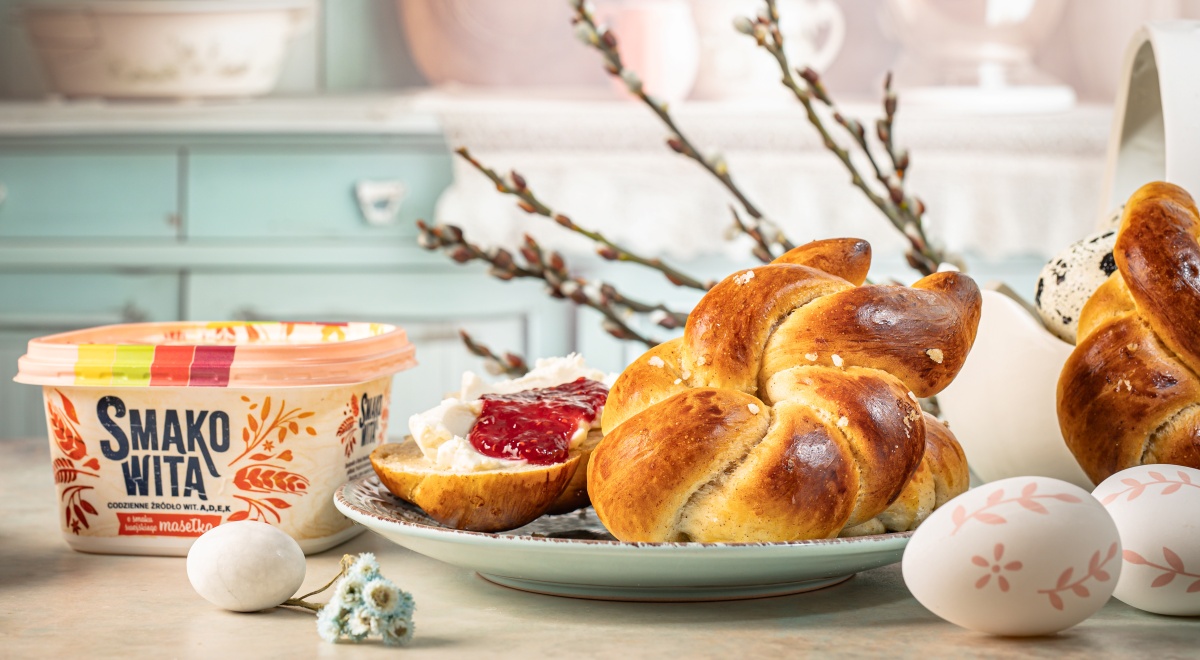 Wielkanocne słodkie bułeczki