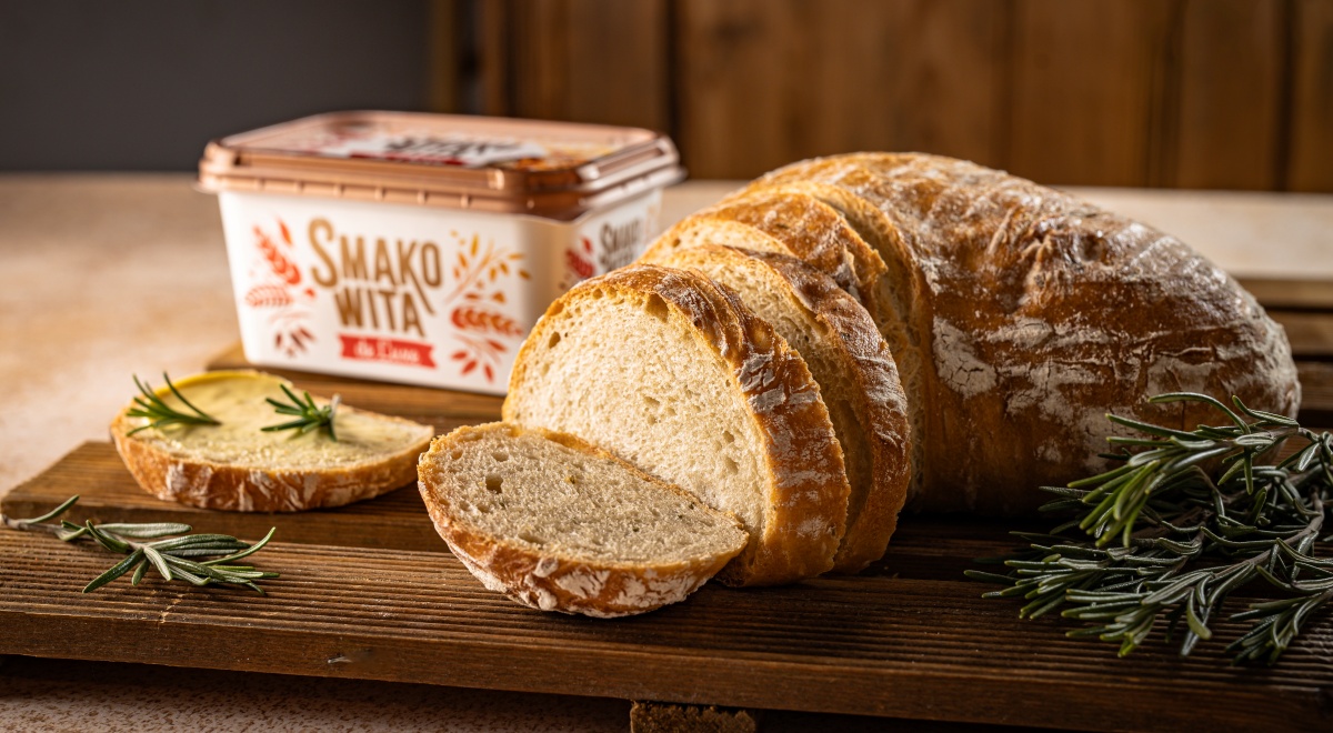 Trójkątny chleb z rozmarynem